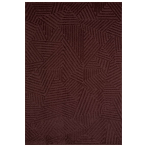Maples Rugs Sansa Modern Geometric Indoor Area Rug, 7' x 10', Burgundy