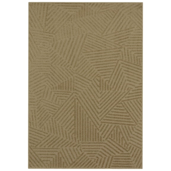 Maples Rugs Sansa Modern Geometric Indoor Washable Accent Rug, 20" x 34", Black
