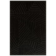 Maples Rugs Sansa Modern Geometric Indoor Washable Accent Rug, 30" x 46", Black