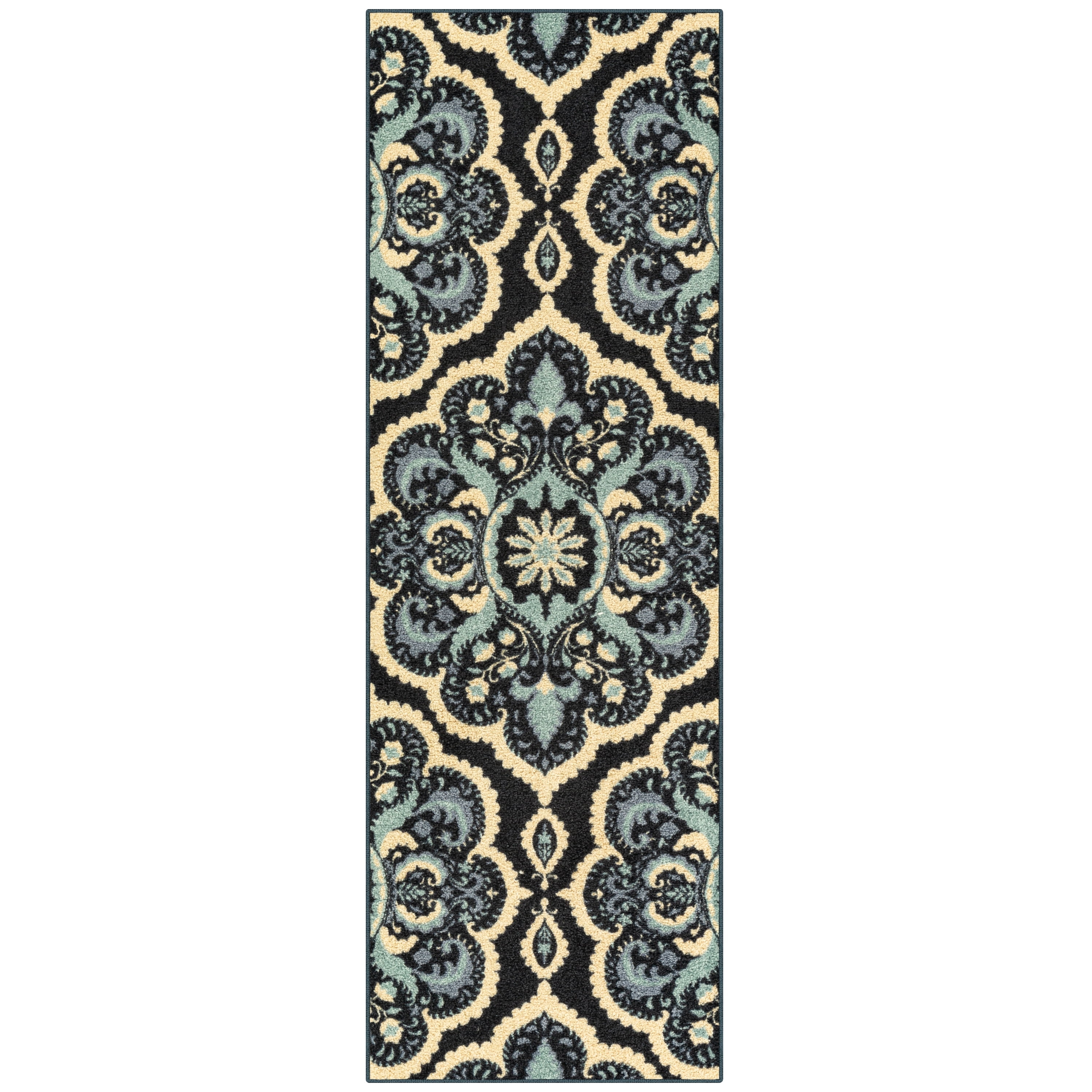 Maples Rugs Vivian Traditional Washable Kitchen Runner Rug for Indoor