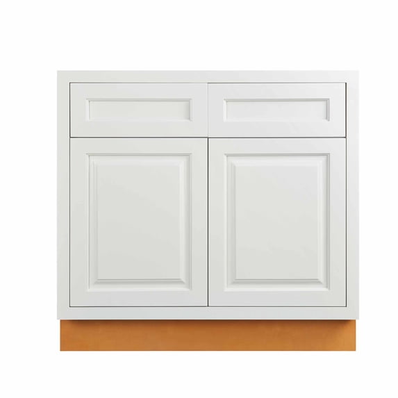 Maplevilles Cabinetry B36 Inset 36" Wide X 35" Tall Double Door Base Cabinet - White