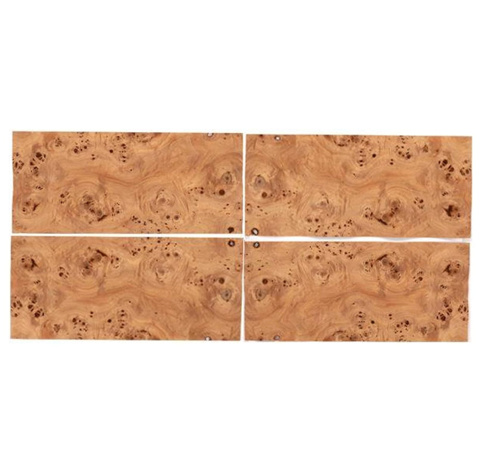 Mappa Burl Veneer 8" x 18" Sequence Matched 4-Piece Set