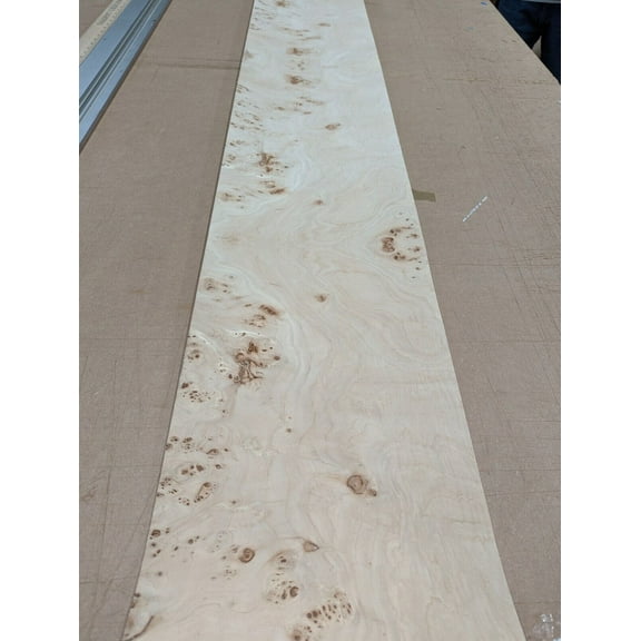Mappa Burl wood veneer sheet 12" x 96" with paper backer PSA peel stick adhesive