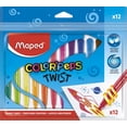 thumbnail image 1 of Maped Color Peps Twistable Crayons - 12 Pcs Bright Wax Colors, 1 of 5