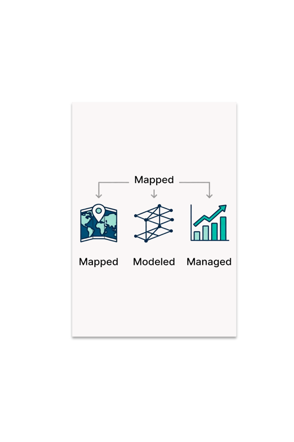 Mapped Modeled Managed Workflow Wall Art - Data Professionals - 13x19 Poster Print