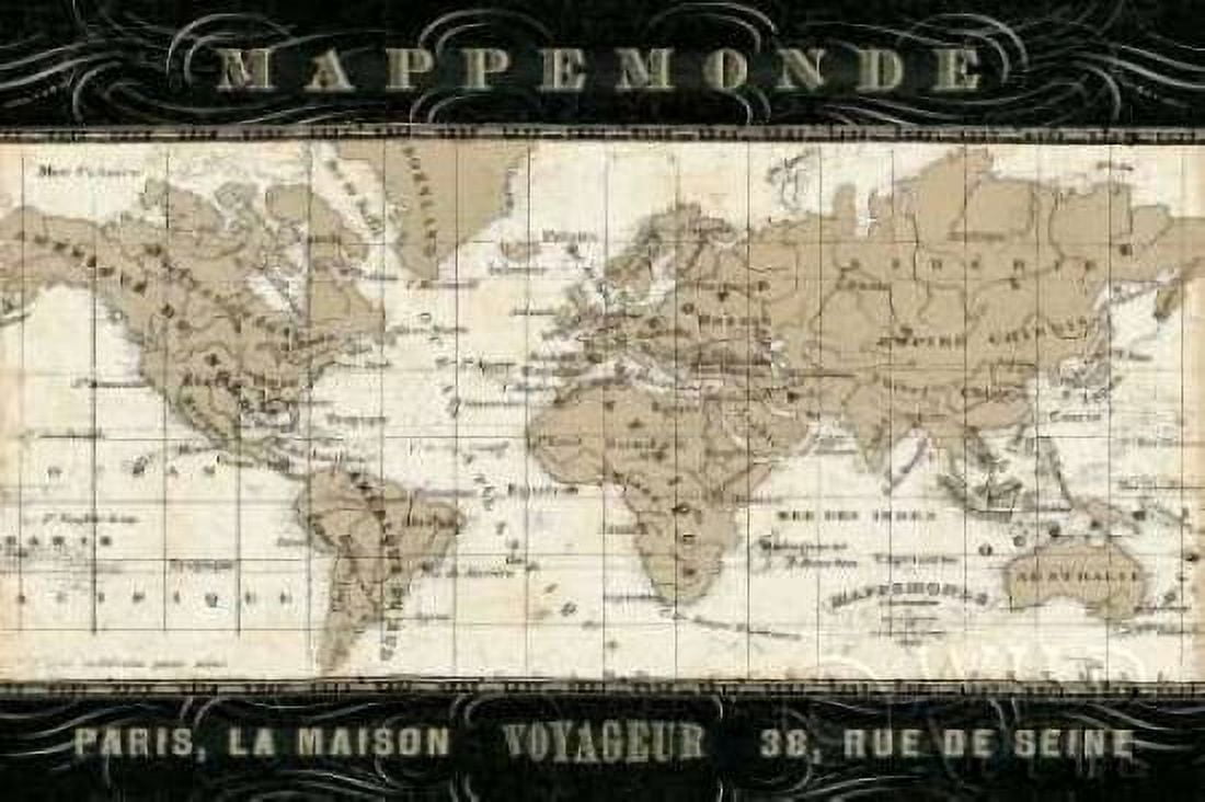 Mappemonde Canvas Art - Pela Studio (24 x 36)