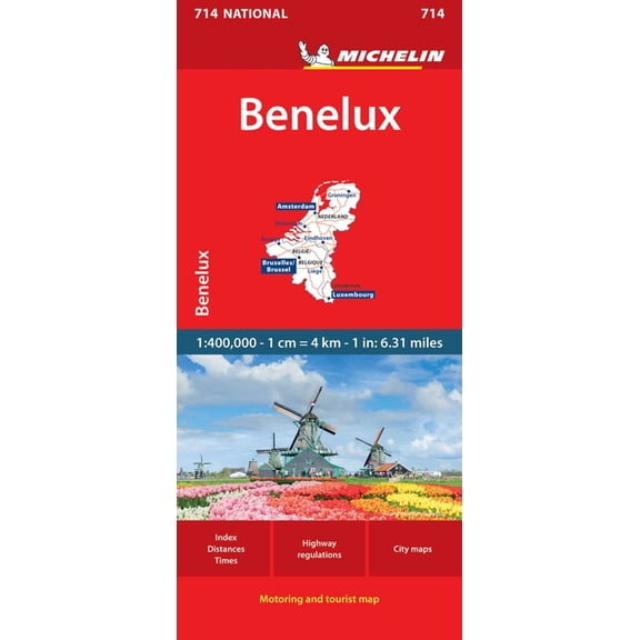 Maps/Country (Michelin) Michelin Benelux Map 714, (Paperback)