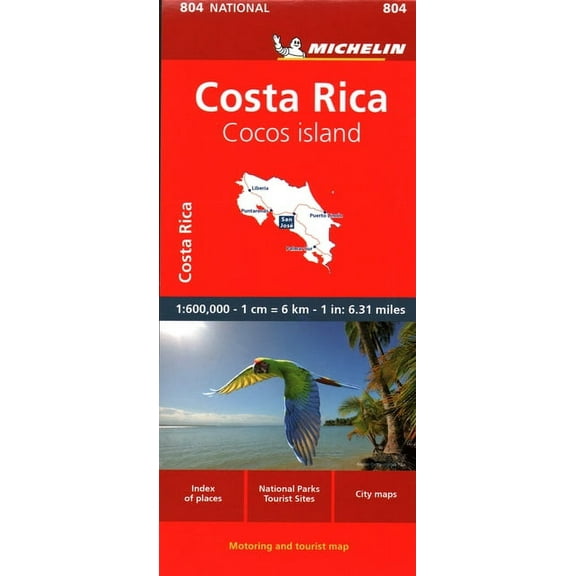 Maps/Country (Michelin) Michelin Costa Rica Map 804, (Paperback)