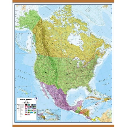 Maps Huge Political North America Wall Map Poster