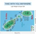 Maps Of Saint Kitts And Nevis Towels Beach,Beach Blankets Bathroom