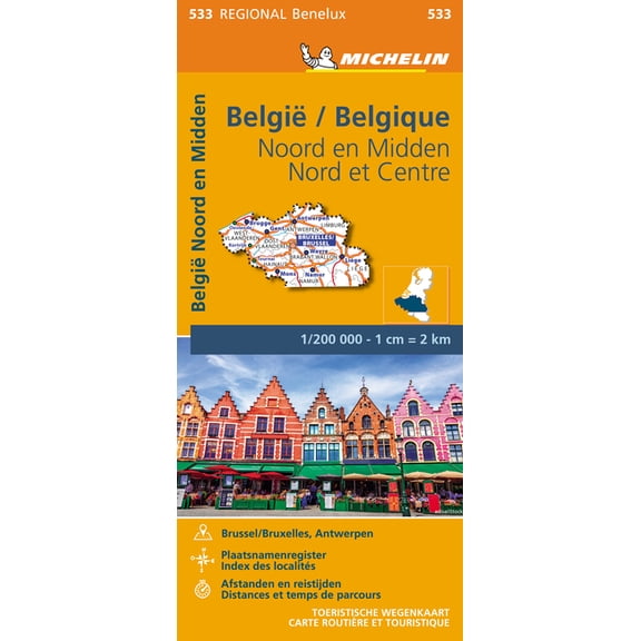 Michelin Map Belgium: North & Central 533 (Other)
