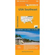 Maps/Regional Michelin Michelin Usa Southeast Map 584, Paperback