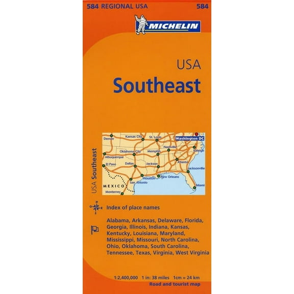 Maps/Regional (Michelin) Michelin Usa: Southeast Map 584, (Paperback)