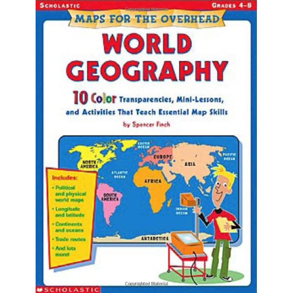 Pre-Owned Maps For The Overhead: World Geography (Paperback) 0439553113 9780439553117