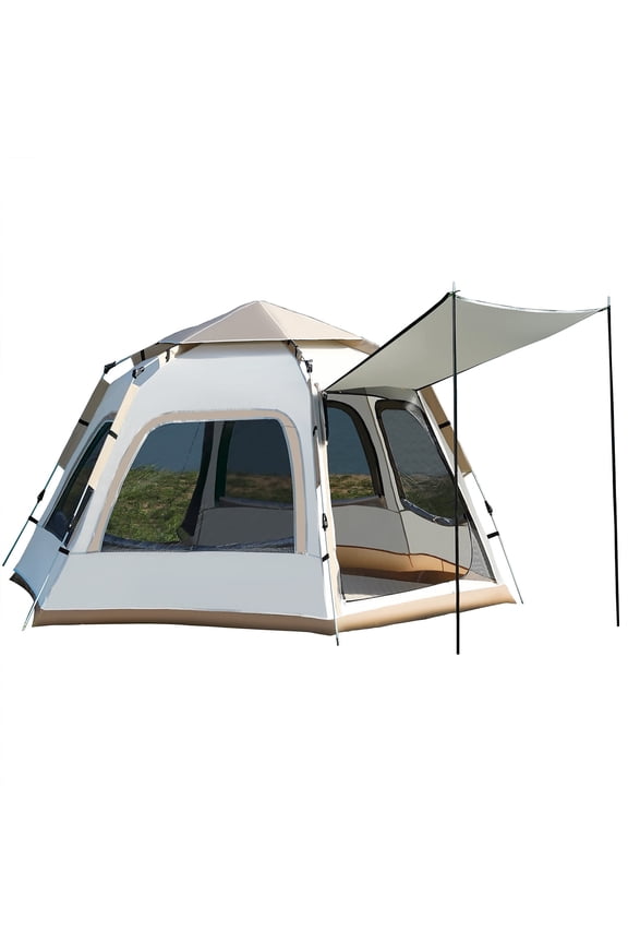 4-6 Person Tents for Camping,Portable Waterproof Large Glamping Tents for Outdoor Family