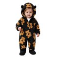 thumbnail image 1 of Maqroz Animal Print Boys Girls Fleece Jumpsuit Long Sleeve Hooded Romper Cute Cubby Graphic Loungewear with Zip, 1 of 8