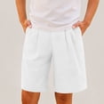 thumbnail image 1 of Maqroz Athletic Shorts for Boys Elastic Waist Mid Thigh Short Pants Casual Loose Fashion Solid Color Bottoms for Summer Occasions and Activities, Size 14-15 Years, 1 of 7