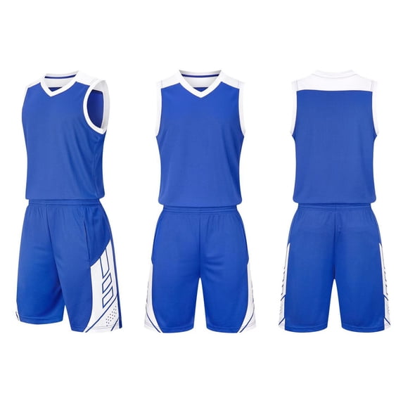 Maqroz Basketball Jersey Set for Boy Youth Sleeveless Tank Tops and Mesh Shorts Breathable Mesh Sports Uniform Suit for Practice 4-14 Years