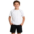 thumbnail image 1 of Maqroz Boys Athletic Shirts Summer Crew Neck Solid Color Short Sleeve Tees Soft Quick Dry Breathable Active Tops for Gym 3-15 Years, 1 of 5