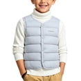 thumbnail image 1 of Maqroz Boys Puffer Vests Kids Sleeveless Winter Coats Round Neck Snap Button Down Outerwear Lightweight Warm Padded Clothing for Fall Layering, 1 of 6