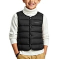 thumbnail image 1 of Maqroz Boys Puffer Vests Kids Sleeveless Winter Coats Round Neck Snap Button Down Outerwear Lightweight Warm Padded Clothing for Fall Layering, 1 of 7