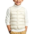 thumbnail image 1 of Maqroz Boys Puffer Vests Kids Sleeveless Winter Coats Round Neck Snap Button Down Outerwear Lightweight Warm Padded Clothing for Fall Layering, 1 of 7