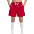 thumbnail image 1 of Maqroz Boys' Summer Casual Shorts Soft Drawstring Elastic Waist Short Pants Loose Fashion Solid Color Bottoms with Pockets for Back To School and Outdoor Sport, Size 8-9Years, 1 of 6