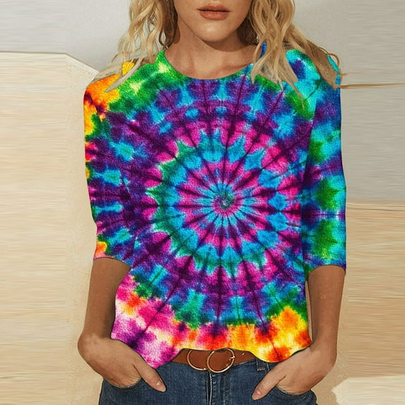 Maqroz Casual Tops for Women Womens Tunic Tops for Leggings Womens Christmas Tops Casual Work Outfits for Women Multicolor,Xl
