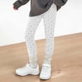 thumbnail image 1 of Maqroz Girls Polka Dot Pants Elastic Waist Stretchy Slim Fit yoga leggings Summer Casual Lightweight Breathable Trousers 2-13 Years, 1 of 5