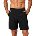 thumbnail image 1 of Maqroz Golf Shorts Men Quick Dry Activewear Athletic Running Training Bottoms Seamless Zip Pockets Lightweight Stretch Outdoor Sports Exercise Casual Trunks, 1 of 5