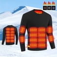 thumbnail image 1 of Maqroz Heated Top for Men 3- Level 22 Areas Heating Zones Usb Charging Tops Plus Size Tight Crewneck Underwear Fall Winter Washable Thermal Underwears, 1 of 7