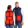 thumbnail image 1 of Maqroz Heated Vest for Men Women Stylish Print Vests Plus Size Sleeveless Lightweight Electric 3 Heating Levels Quilted Jacket Stand Collar Padded Jackets Christmas Unisex Outerwear, 1 of 8