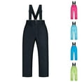 thumbnail image 1 of Maqroz Kids Snow Bibs Waterproof Insulated Snow Pants Windproof Warm Ski Bib Overalls for Boys and Girls Warm Snowboarding Pants, Sizes 8-16, Black, 1 of 4