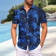 thumbnail image 1 of Maqroz Men's Floral Print Hawaiian Shirt Plus Size Short Sleeve Button Down Casual Beach Shirts Tropical Summer Vacation Holiday Tops with Pocket, 1 of 6