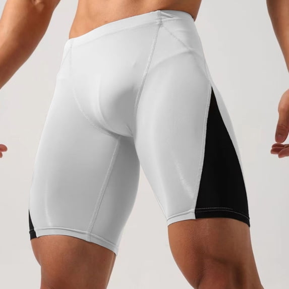 Maqroz Mens Compression Shorts Athletic Base Layer Workout Running Tights Gym Active Spandex Sports Underwear Performance Trunks for Weightlifting Cycling Cross Training
