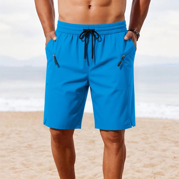Maqroz Mens Hiking Shorts Golf Activewear Quick Dry Zippered Pockets Outdoor Utility Summer Fishing Climbing Trekking Elastic Waist Breathable Sport Bottoms Trail Adventure