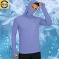 thumbnail image 1 of Maqroz Mens Sun Protection Hoodie UPF 50+ UV Fishing Shirt Long Sleeve Pullover with Face Mask Balaclava Style Lightweight Quick Dry Performance Hiking Jersey, 1 of 8