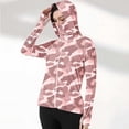 thumbnail image 1 of Maqroz Rash Guard for Women Long Sleeve UPF 50+ Sun Protection Fishing Jacket Shirts with Thumb Holes & Face Mask Print Zip Up Lightweight Breathable Spf Shirt Cooling Hoodie Outdoor Hiking Shirts, 1 of 7