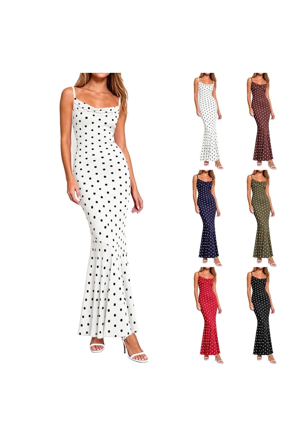 Summer Dresses for Women Printed Bodycon Maxi Dress High Waist Slim Fit Floral Pattern Square Neck Sleeveless Long Dress for Beach Vacation Outdoor White XXL