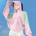thumbnail image 1 of Maqroz Sun Jacket Women UPF 50+ UV Protection Clothing Full Zip Cropped Hoodie with Wide Brim Hat Lightweight Loose Batwing Long Sleeve Outdoor Hiking Cooling Shirt, 1 of 5