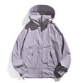 thumbnail image 1 of Maqroz Sun Protection Jacket Men Lightweight UPF 50++ Full Zip Up Sun Protection Hoodie Jacket Summer Quick Dry Long Sleeve Cooling Shirt with Pocket Hiking Fishing Outdoor Gray M, 1 of 4