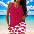 thumbnail image 1 of Maqroz Tankini Swimsuits for Women Two Piece Bathing Suits with Shorts Floral Print Bottoms Loose Fit Swimwear Multicolor,XXL, 1 of 6