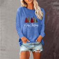 Maqroz Ugly Christmas Sweaters for Women Plus Size Casual Tops Print V