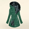 thumbnail image 1 of Maqroz Winter Coats for Women with Hood Fleece Lined Thicken Puffer Coat Sherpa Warm Long Quilted Down Jackets Trendy Parka 2025 Cold Weather Outfits Clothes, Green XXXL, 1 of 6