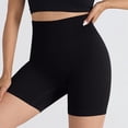 thumbnail image 1 of Maqroz Women's Ribbed High Waist Shorts Seamless Tummy Control Boyshorts Under Dress Panties Black,S, 1 of 4