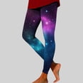 thumbnail image 1 of Maqroz Women's Starry Sky Leggings High Waisted Galaxy Print Yoga Pants Soft Stretchy Workout Tights Athletic Wear Blue,L, 1 of 5