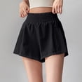 thumbnail image 1 of Maqroz Womens High Waisted Athletic Shorts Pleated Side Panels Lightweight Breathable Summer Casual Outfits for Running Gym Workout Tennis with Pockets, 1 of 5
