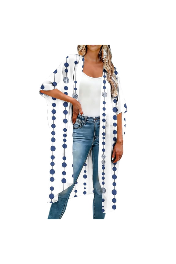 Womens Plus Size Kimono Cardigan Short Sleeve Beach Cover Up Loose Open Front Duster Lightweight Summer Swimwear Tops