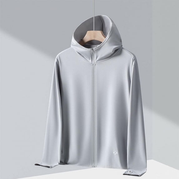 Maqroz Womens Rash Guard Long Sleeve UPF 50+ UV Sun Protection Jacket Lightweight Breathable Full Zip Athletic Quick Dry Waterproof Shirts Fishing Hiking Outdoor Gray XXXXL
