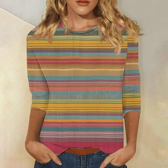 Maqroz Work Clothes for Women 2025 Tunics Tops for Women Blouse Tops for Women Trendy Tops for Women Multicolor,M